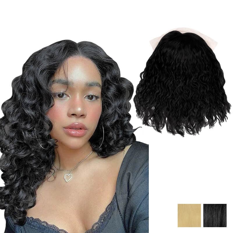 Lace Front 13x4 Human Hair Wigs Bob Wavy or Straight Side Parted or Middle Parted All Shades