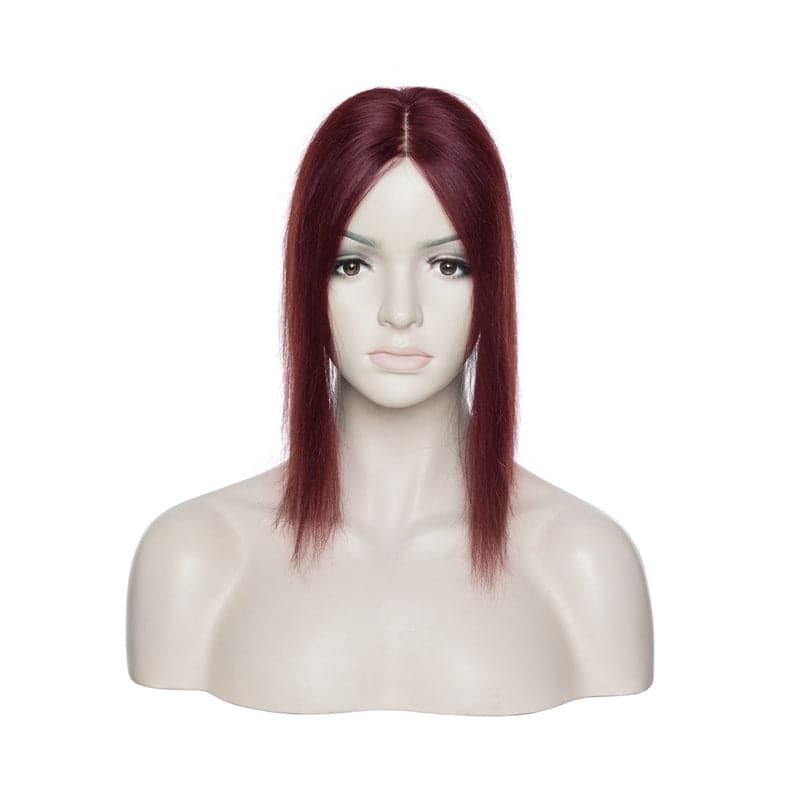 Susan ︳Wine Red 10*12 Base Human Hair Topper E-LITCHI