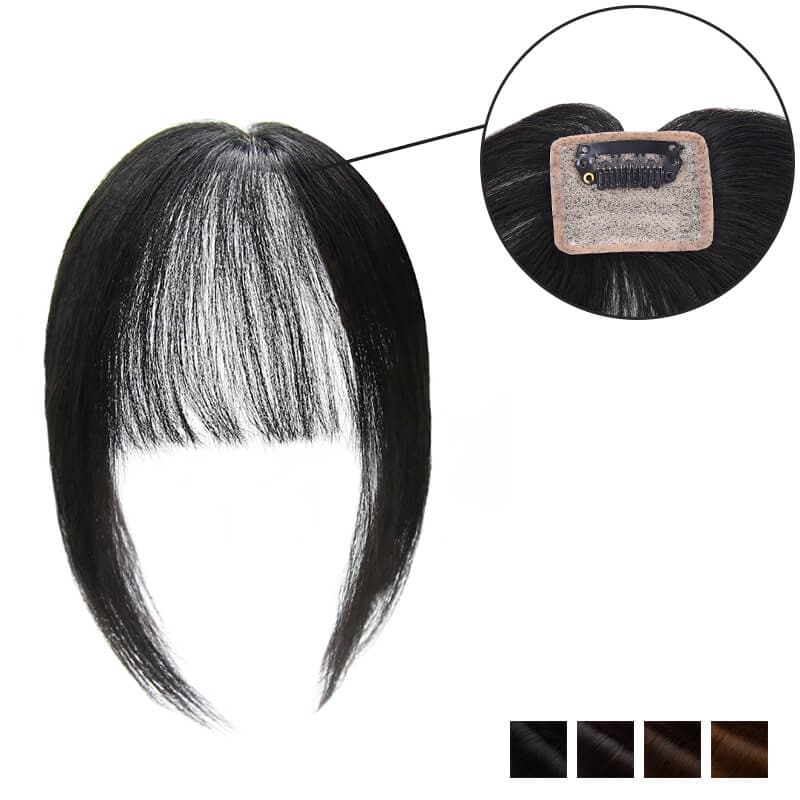 clip on fringe human hair