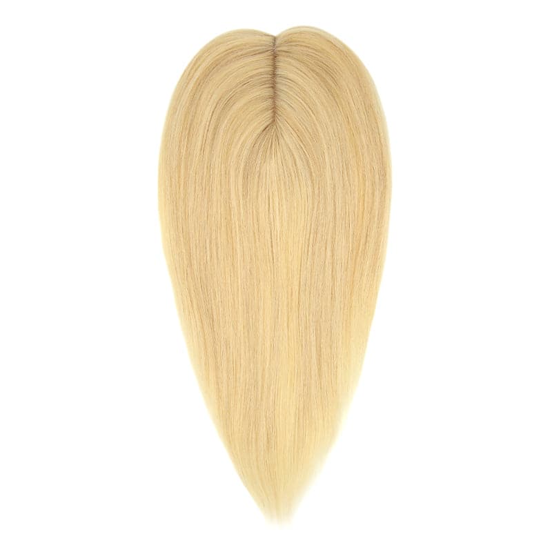 Susan ︳Bleach Blonde Human Hair Topper For Women Thinning Crown 10*12cm Silk Base E-LITCHI