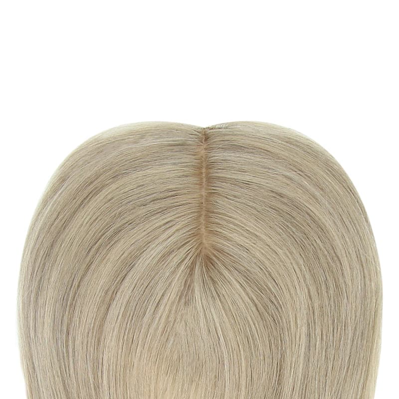 Susan ︳Gray 10*12 Silk Base Human Hair Topper E-LITCHI