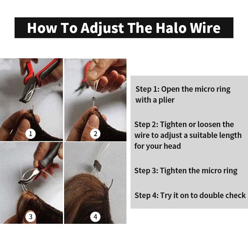 halo hair instructions