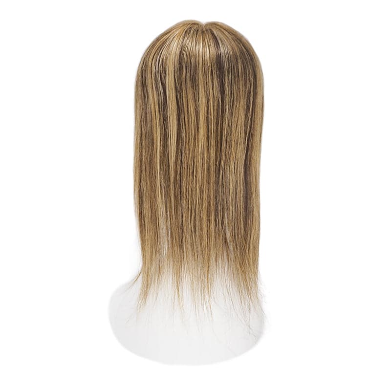 Human Hair Topper With Bangs 15*16cm Base All Shades E-LITCHI