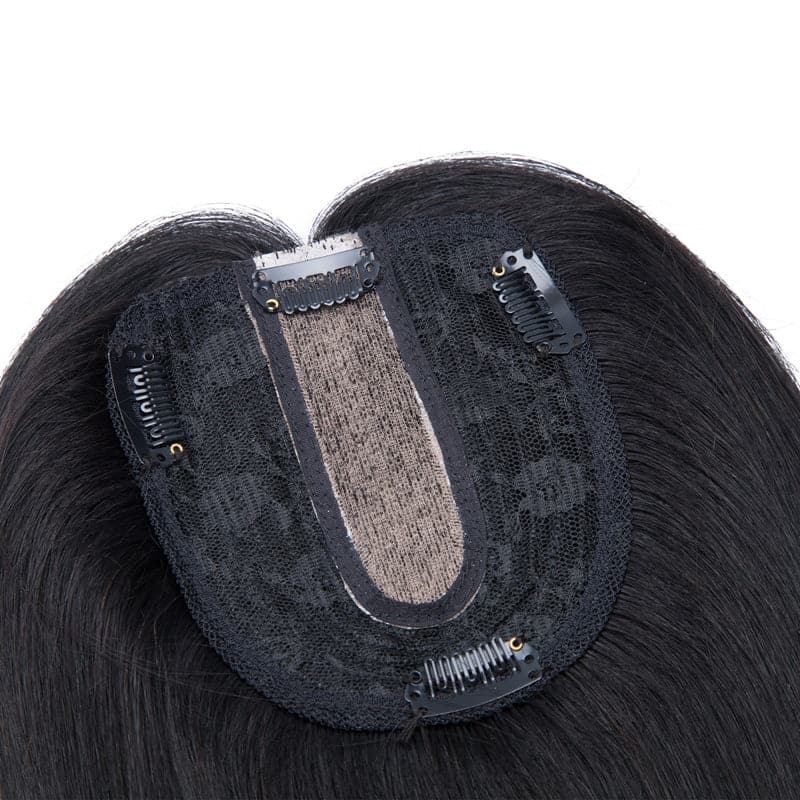 Susan ︳Natural Black Human Hair Topper For Women Thinning Crown 10*12cm Silk Base E-LITCHI