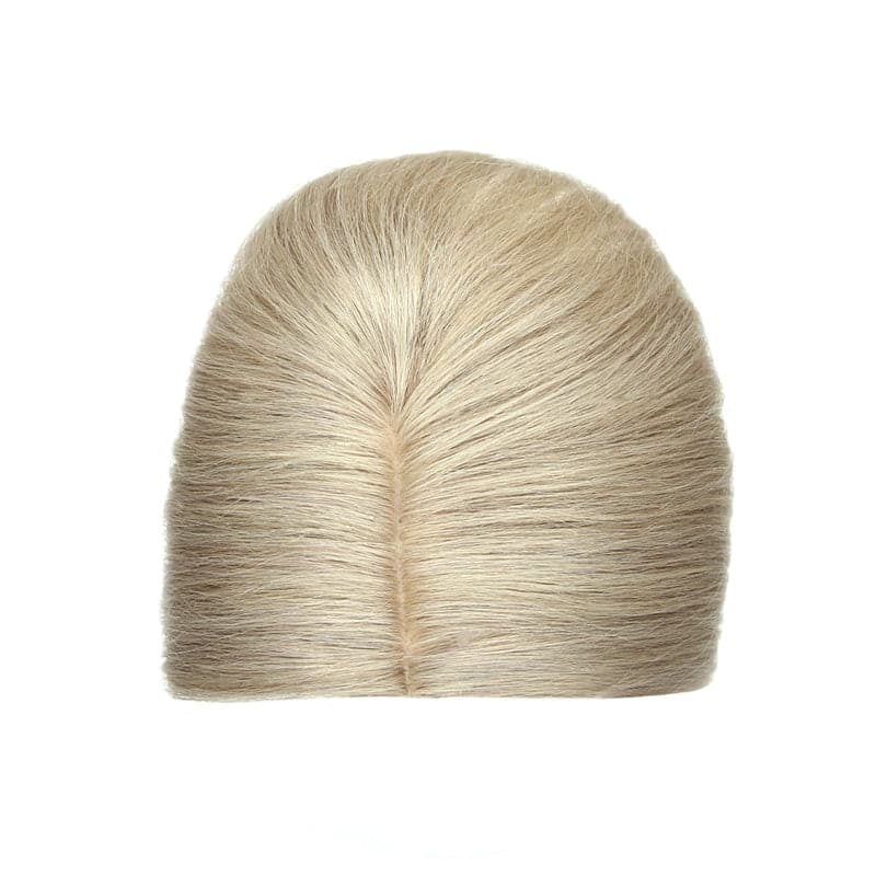 Susan ︳Blonde Gray Human Hair Topper For Women Thinning Crown 10*12cm Silk Base E-LITCHI