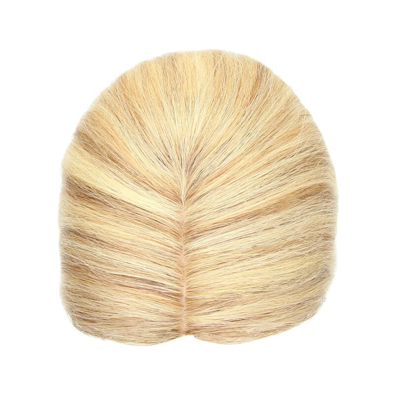 Susan ︳Blonde Highlights Human Hair Topper For Women Thinning Crown 10*12cm Silk Base
