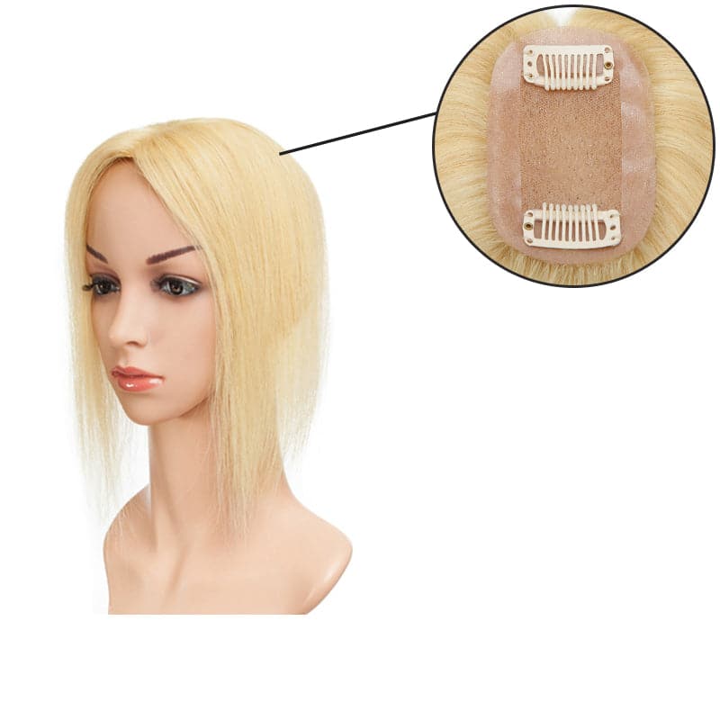 blonde human hair toppers