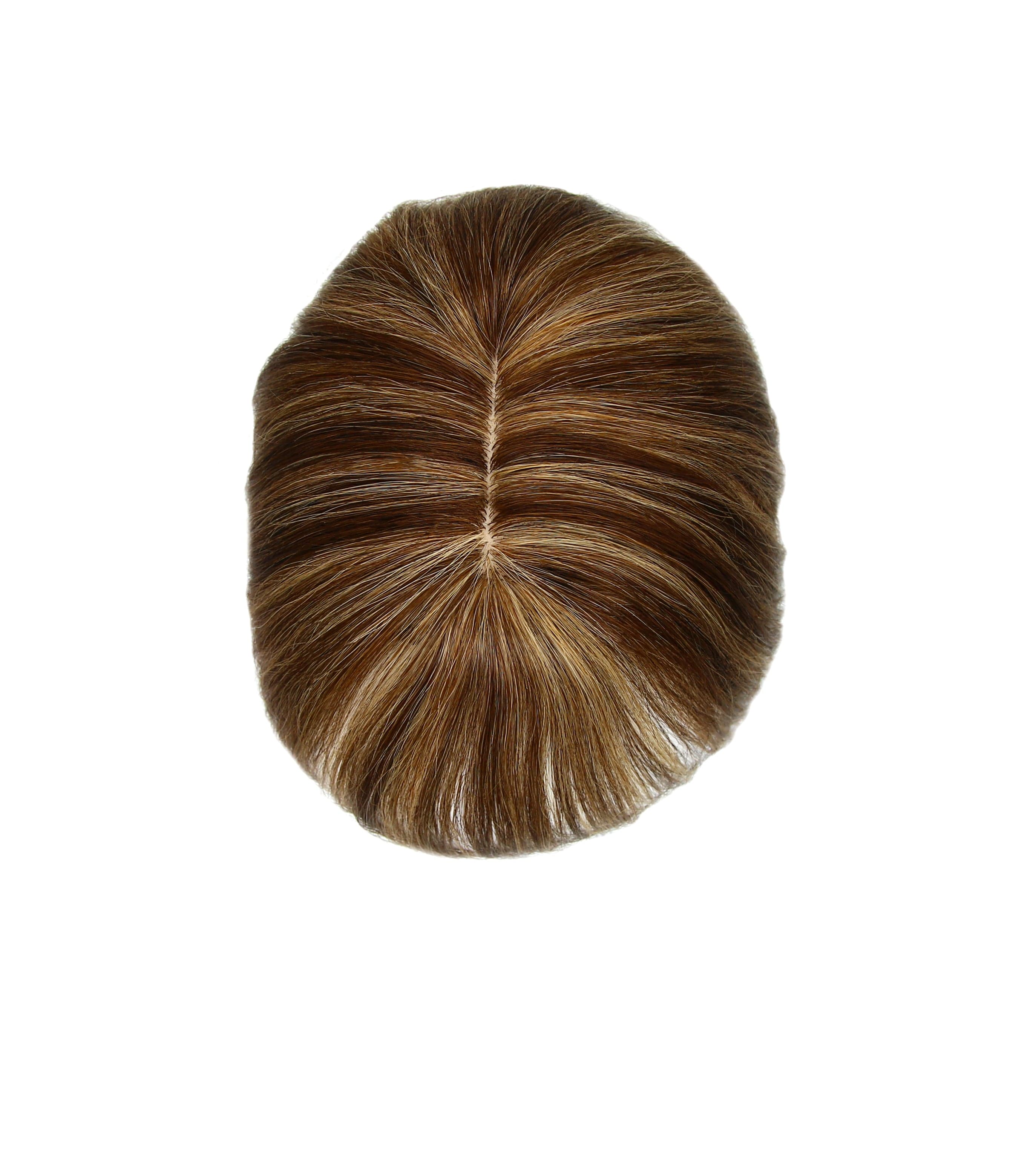 Susan ︳Clip in Bangs Hair Topper For Women, 6-18", 10*12cm Base, Mix Brown Dark Blonde E-LITCHI