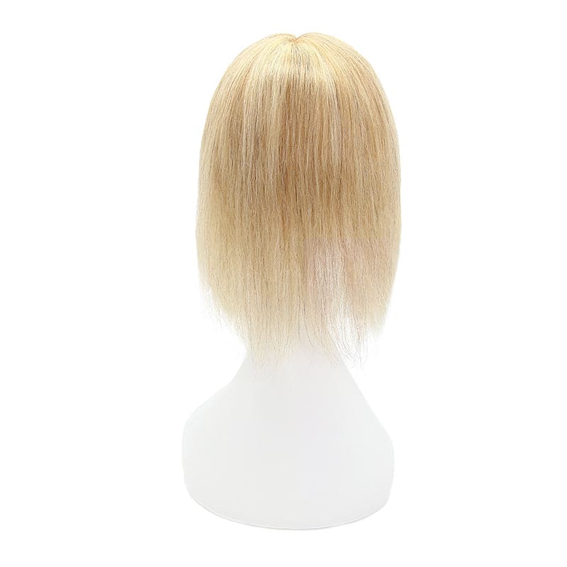 Susan ︳Blonde Highlights Human Hair Topper With Bang For Women Thinning Crown 10*12cm Base E-LITCHI