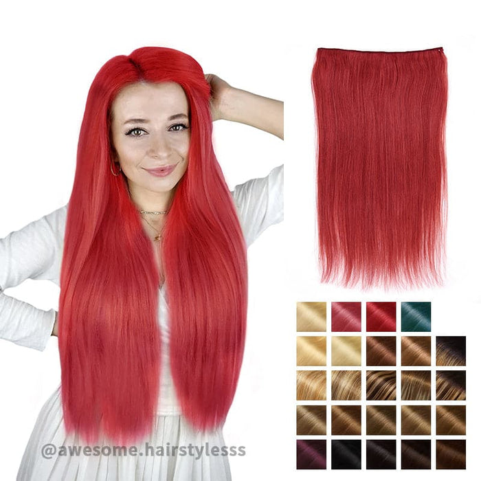 Halo Human Hair Extensions For Thin Hair Full Volume All Shades