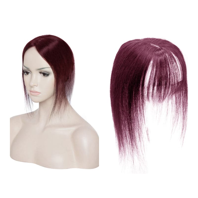 red human hair toppers