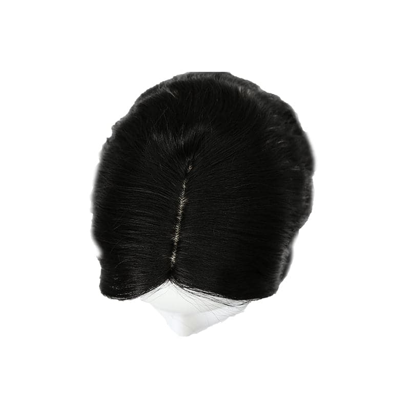 Susan ︳Wavy Human Hair Topper For Thinning Crown 10*12cm Silk Base Jet Black E-LITCHI