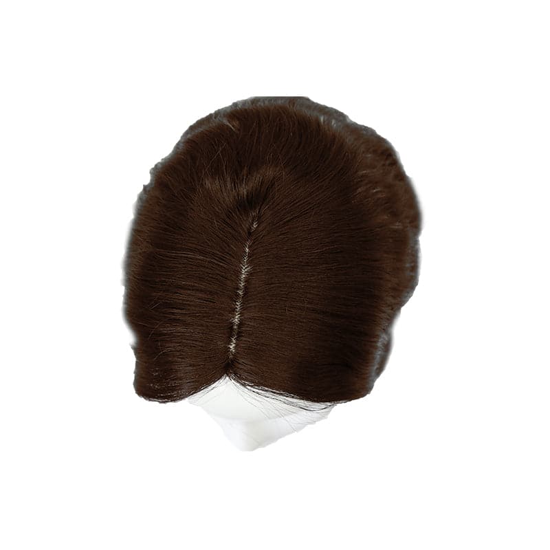 Susan ︳Wavy Human Hair Topper For Thinning Crown 10*12cm Dark Brown Silk Base E-LITCHI