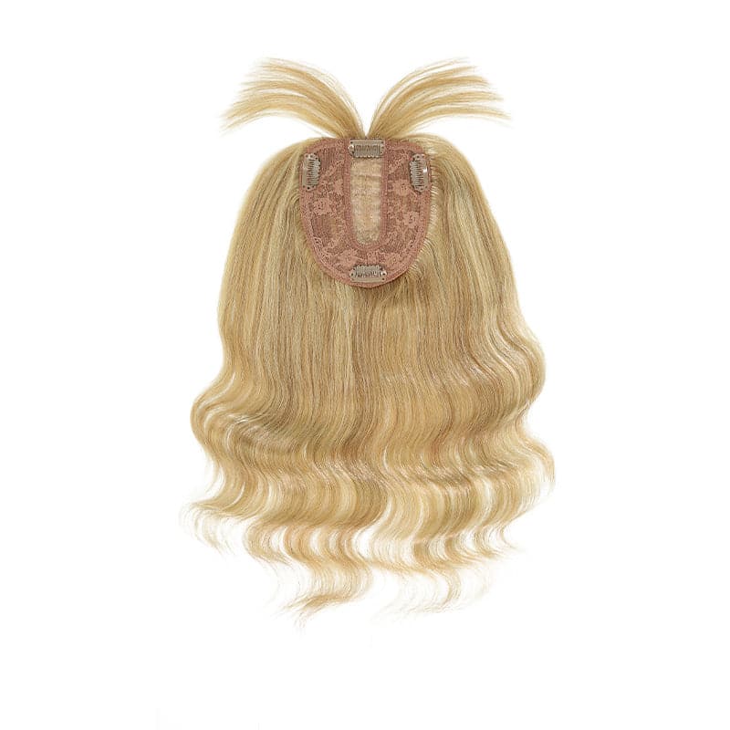 Susan ︳Bronde Highlight Human Hair Toppers For Thinning Crown 10*12cm Silk Base E-LITCHI® Hair