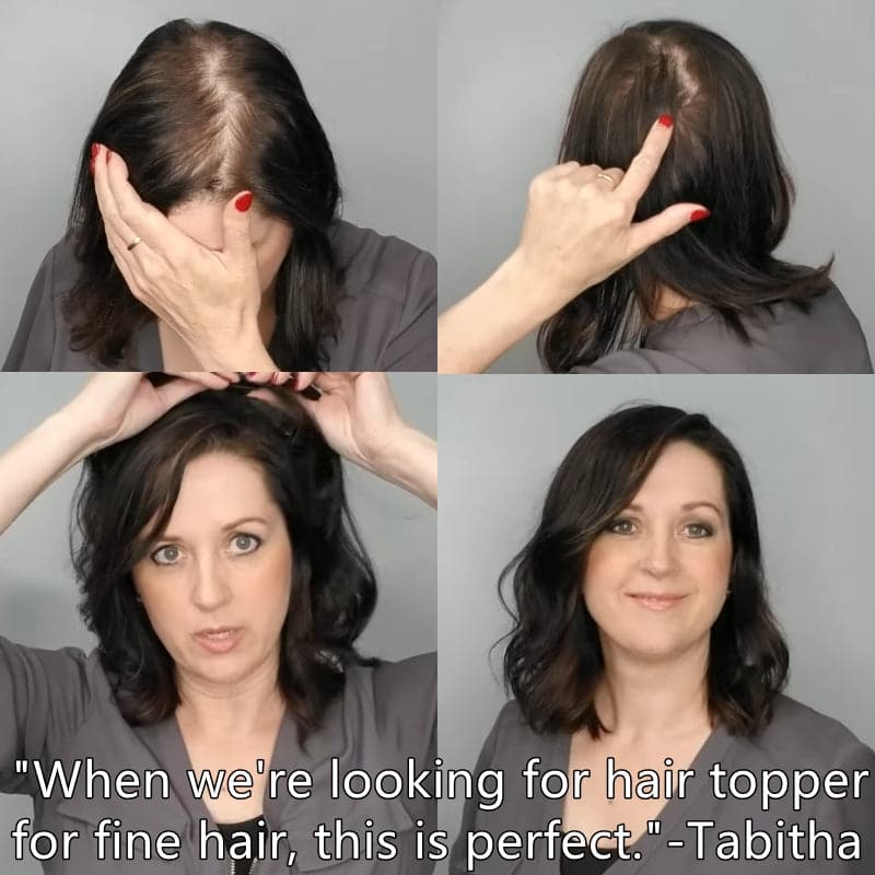 realistic hair toppers