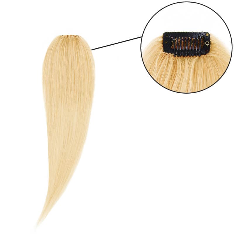 Single Clip In Human Hair Bang Full Fringe Right Hair Strand