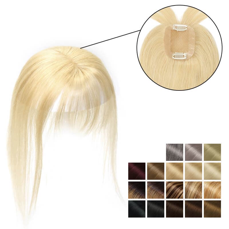 blonde human hair toppers