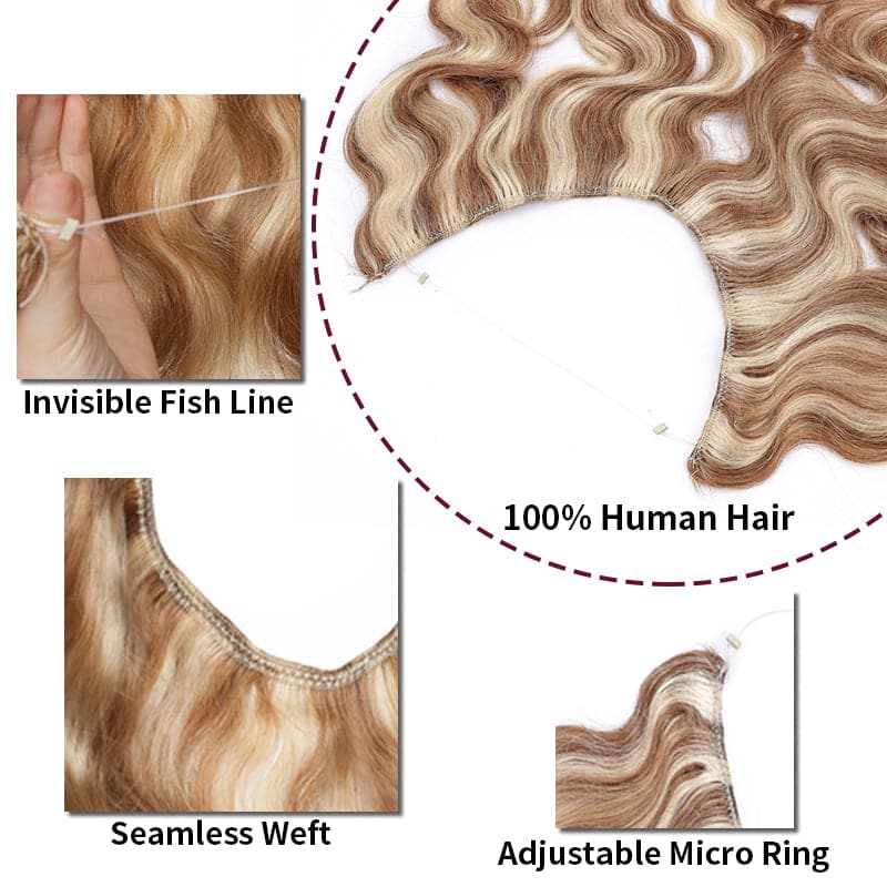 human hair halo extensions