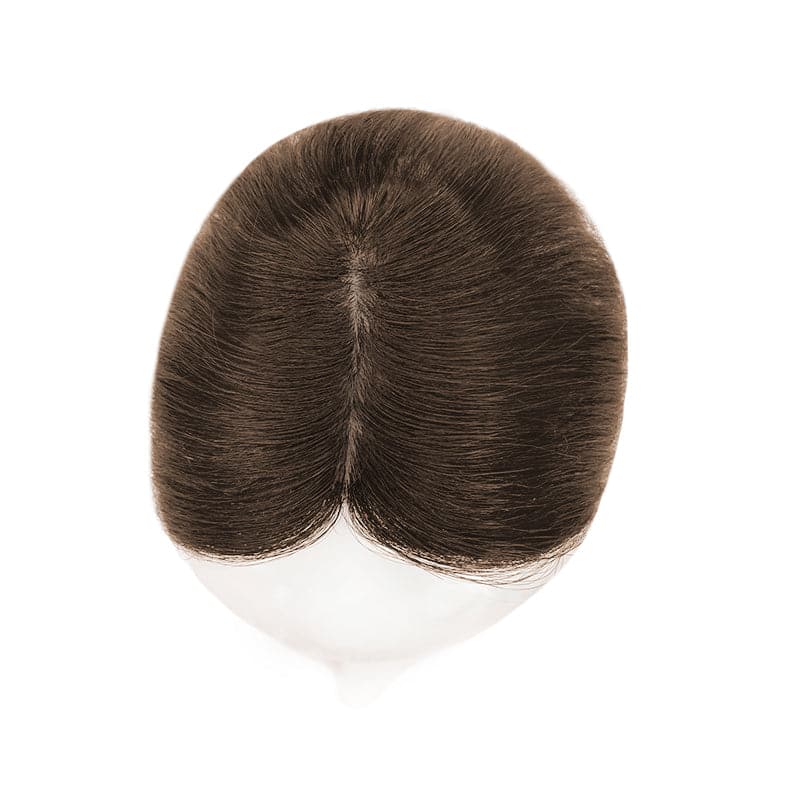 brown human hair toppers