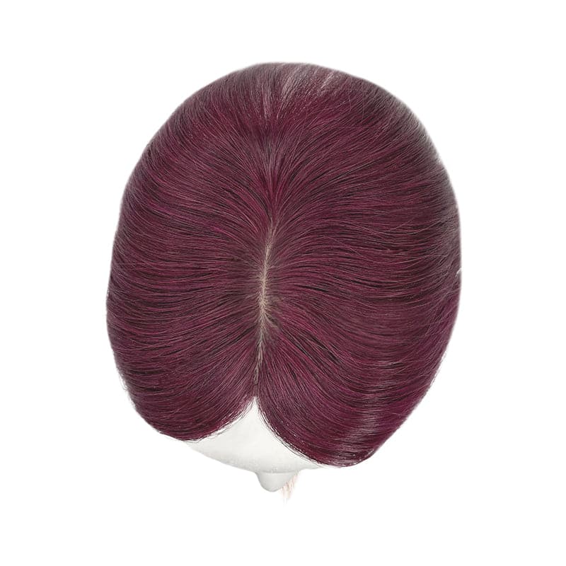 red human hair toppers