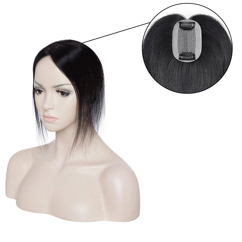 black human hair toppers