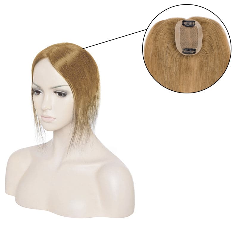 brown human hair toppers
