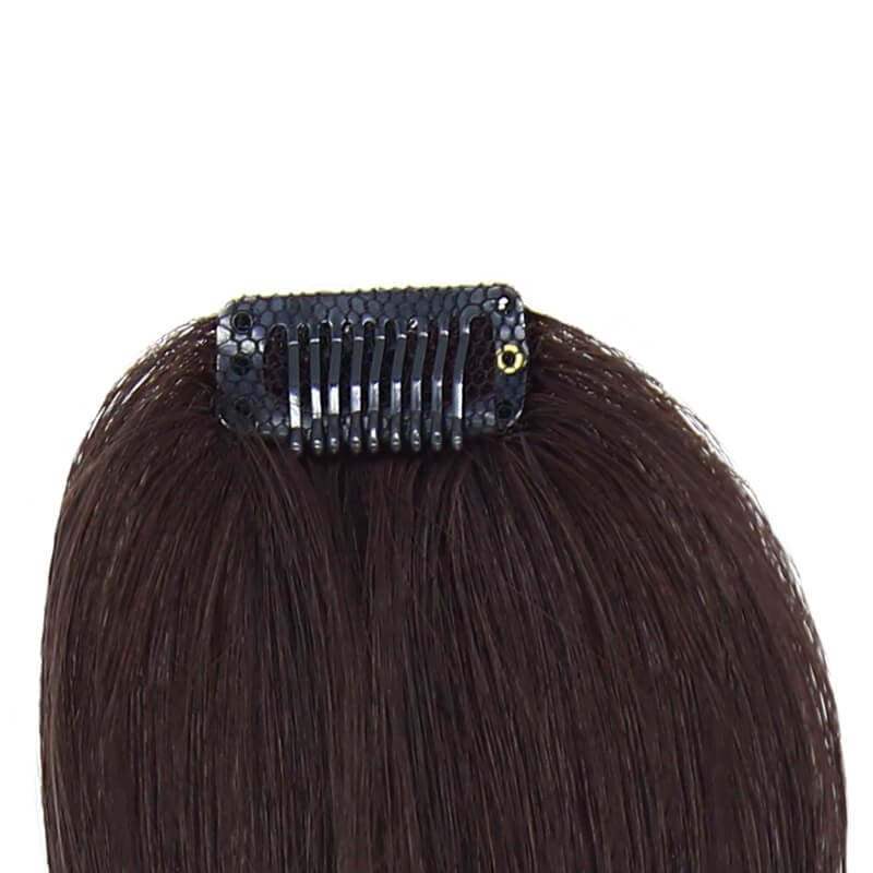 Single Clip In Human Hair Bang Full Fringe Right Hair Strand