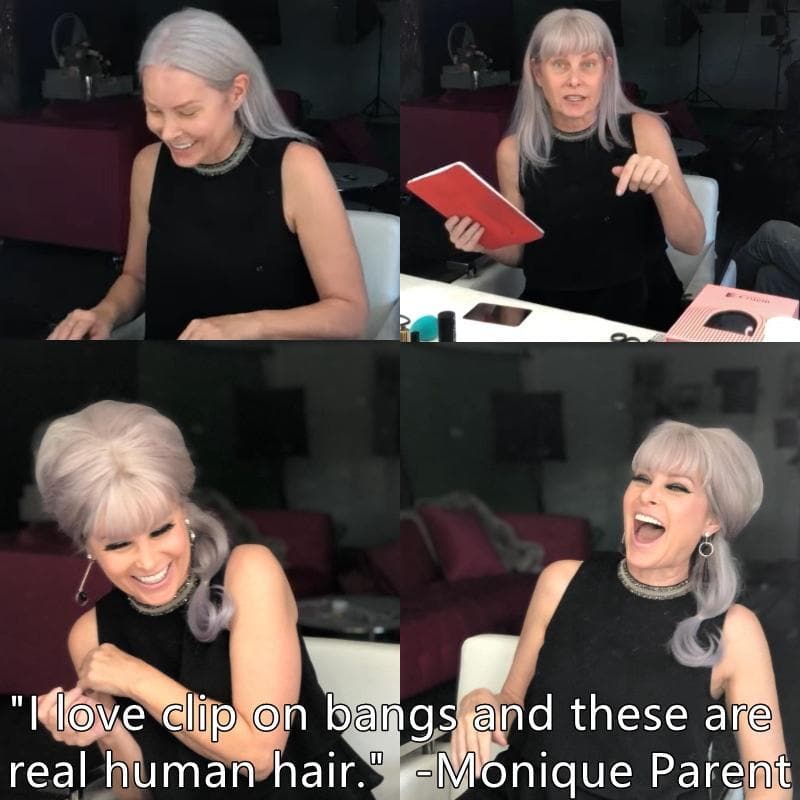 silver grey hair