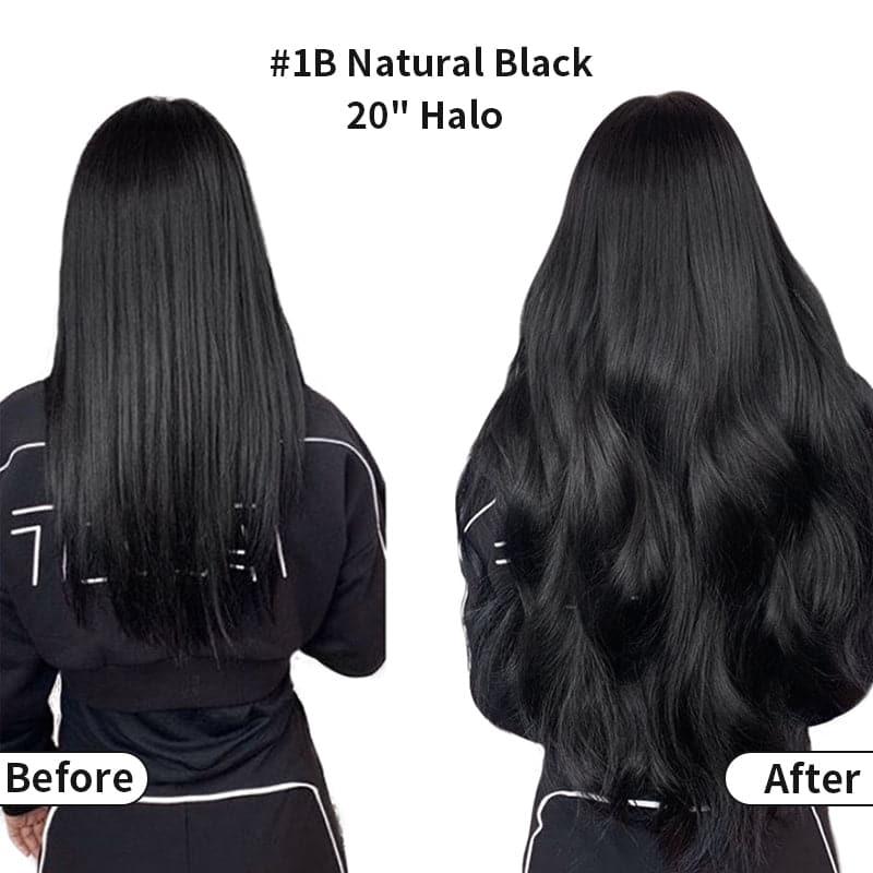 extensions for thinning hair before and after
