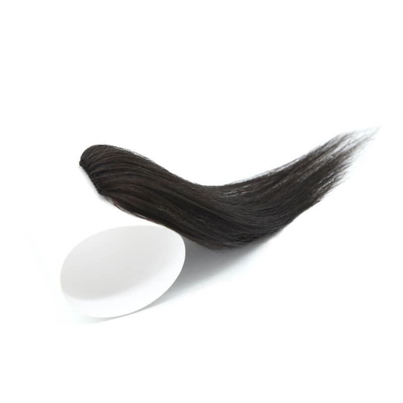 Single Clip In Human Hair Bang Full Fringe Right Hair Strand